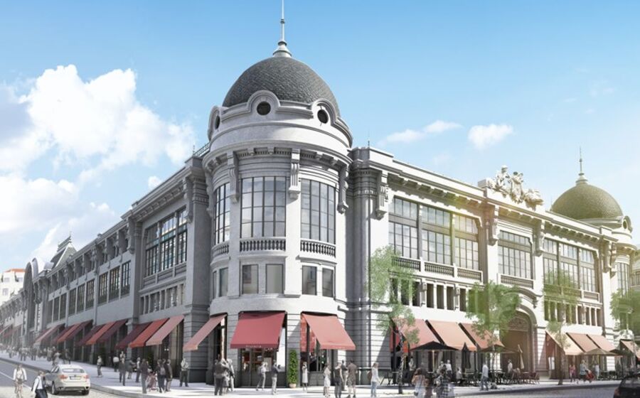 A Lucios participou na reabilitação do Mercado do Bolhão.