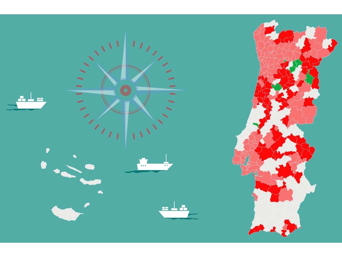 Em Que Situacao Esta O Seu Concelho Veja Neste Mapa Se E Um Dos De Risco Coronavirus Jornal De Negocios
