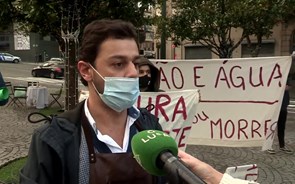 Empresários da restauração manifestaram-se no Porto contra restrições 