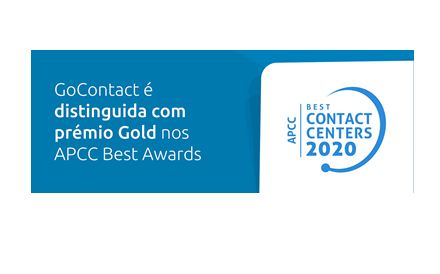 GoContact vence novamente o prémio Gold nos APCC Best Awards 2020