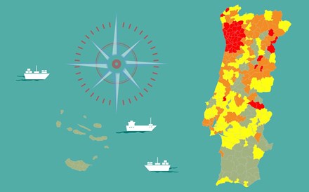 Veja no mapa como está o risco no seu concelho e quantos casos precisa ter para cada escalão