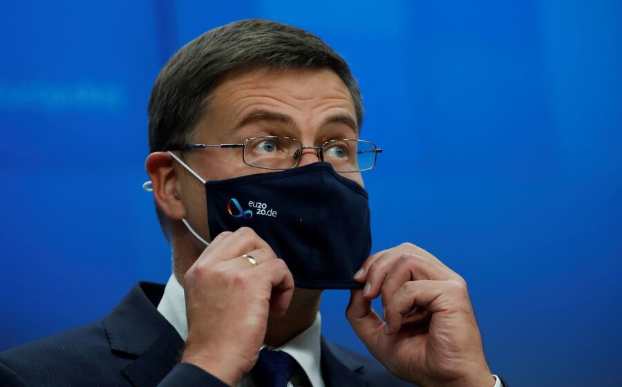 Valdis Dombrovskis, vice presidente da Comissão Europeia,