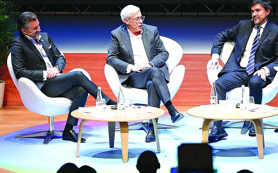 Alexandre Fonseca (Altice), Mário Vaz (Vodafone) e Miguel Almeida (Nos) 