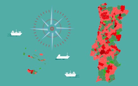 Mortalidade subiu em 199 concelhos. Há 11 em que duplicou. Veja no mapa o seu