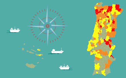 Guimarães e Gaia com maior descida de novos casos, Bragança lidera subidas. Veja no mapa como foi no seu