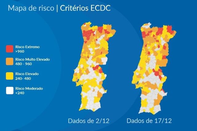 Concelhos nos dois piores escalões descem para 109. Veja como está o seu e o que pode fazer no Natal e Ano Novo