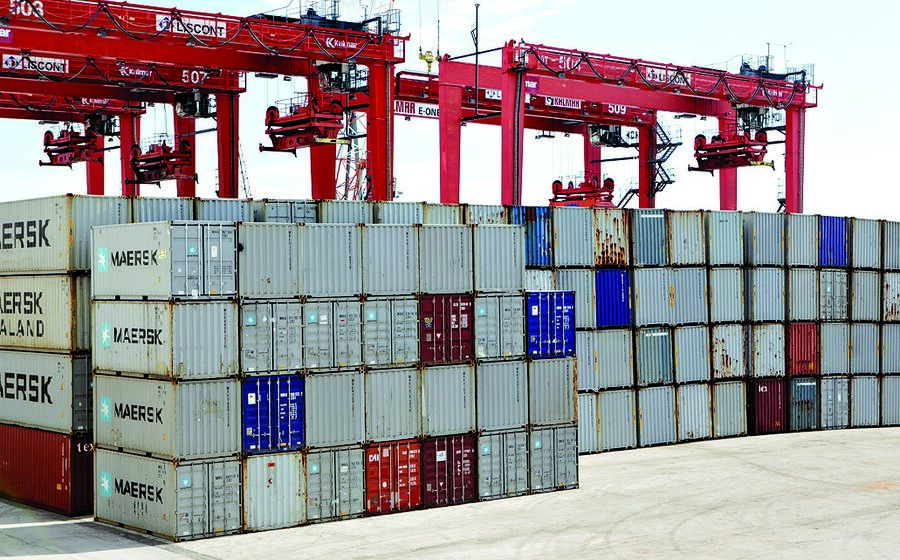 exportaçoes, contentores