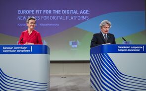 comissários Margrethe Vestager e Thierry Breton