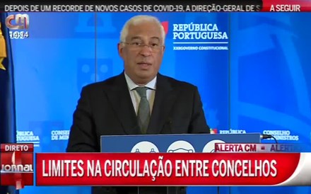 Vídeo: Costa anuncia novas restrições e admite medidas mais duras