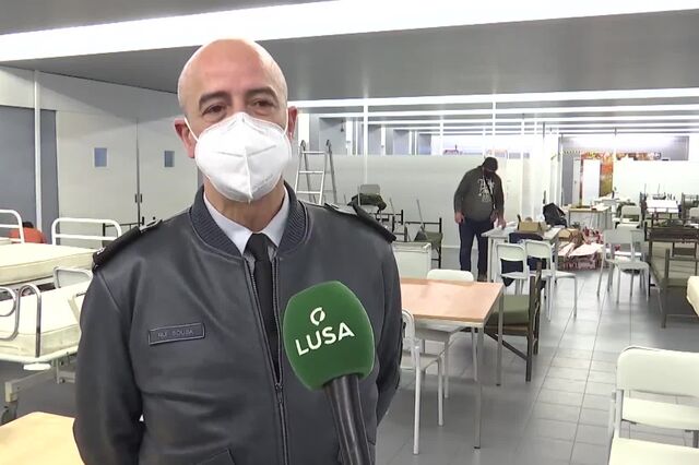 Hospital das Forças Armadas adapta-se e até um refeitório passa a enfermaria