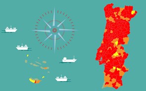 Maia, Matosinhos e Porto baixam para risco muito elevado e há menos 15 concelhos em risco extremo. Veja no mapa o seu
