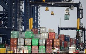 contentores, exportações
