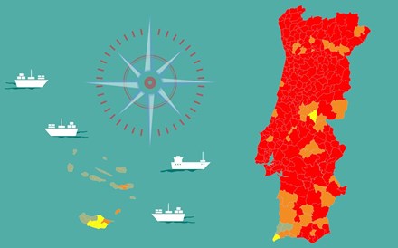 Só 42 concelhos de Portugal continental escapam ao risco extremo. Veja no mapa a situação no seu município