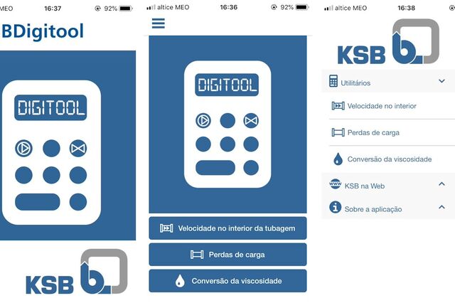KSB Bombas e Válvulas cria app para cálculo hidráulico. 