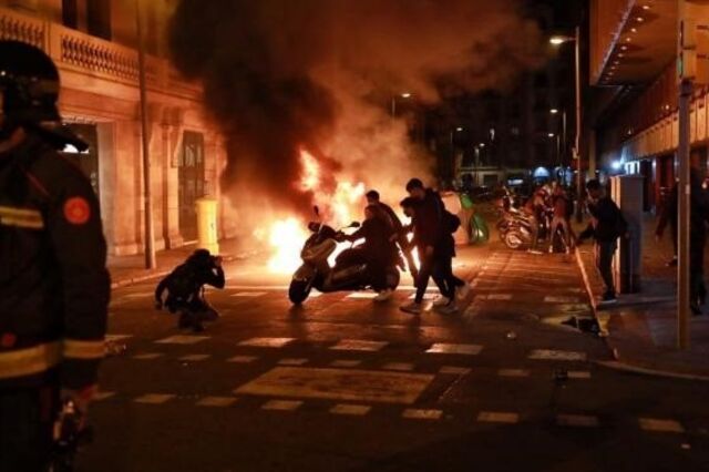 Violentos confrontos em Barcelona e Madrid entre manifestantes e polícias