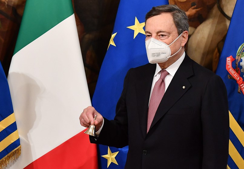 Mario Draghi tomou posse como primeiro-ministro de Itália no passado sábado, 13 de fevereiro.