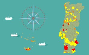 Incidência aumenta em 77 concelhos e há 32 acima do limite de risco do Governo