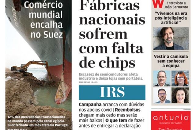 Saiba onde pode comprar hoje o seu Jornal de Negócios