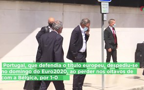 Euro2020: Seleção portuguesa de futebol chega em silêncio a Lisboa