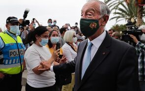 Marcelo Rebelo de Sousa máscara