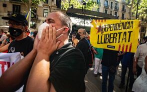 manifestação Barcelona