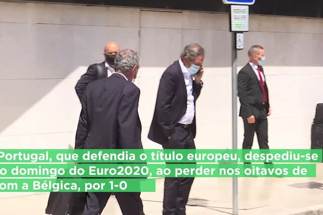 Euro2020: Seleção portuguesa de futebol chega em silêncio a Lisboa