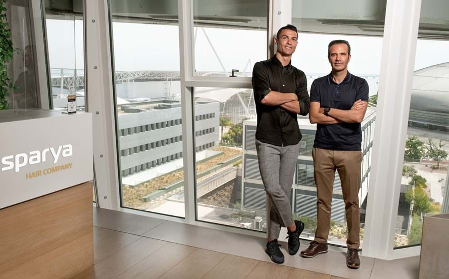 Cristiano Ronaldo e Paulo Ramos, fundador, acionista e CEO do grupo Insparya.