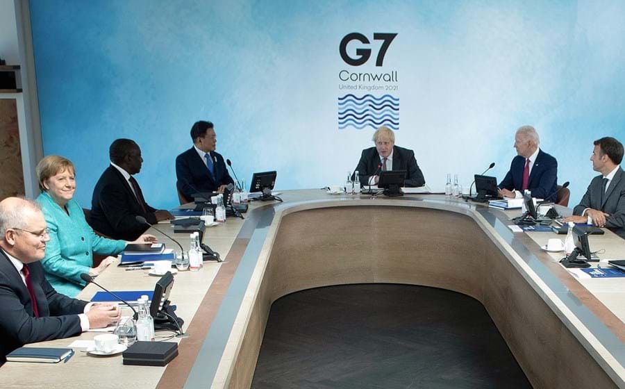 O G7 reuniu-se na Cornualha, no Reino Unido, durante três dias.