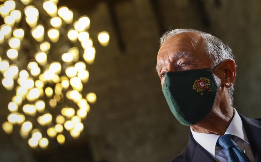 Marcelo Rebelo de Sousa máscara