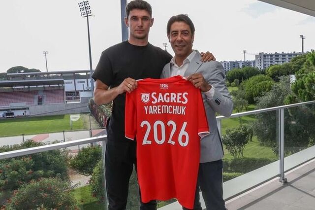 Benfica paga 17 milhões por Yaremchuk com cláusula de rescisão de 100 milhões 