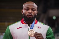 Jorge Fonseca no judo (-100 kg) foi o primeiro medalhado português em Tóquio. Conquistou o bronze.