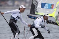 José Costa e Jorge Lima acabaram no sétimo lugar o concurso de vela 49er.