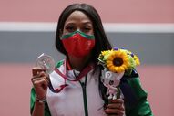 Patrícia Mamona medalha