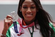 Patrícia Mamona medalha