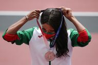 Patrícia Mamona medalha
