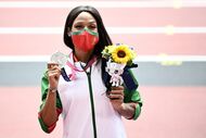 Patrícia Mamona medalha