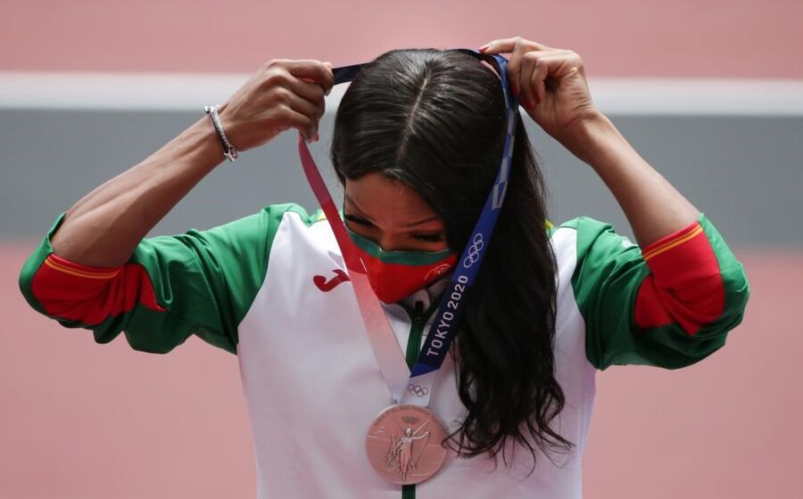 Patrícia Mamona medalha