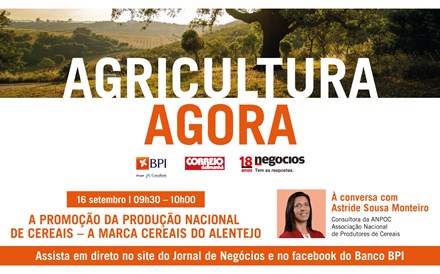 Agricultura AGORA | A promoção da produção nacional de cereais – a marca Cereais do Alentejo. Reveja a conversa