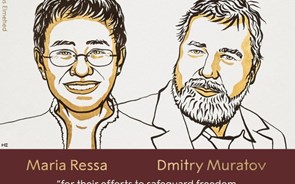 Jornalistas Maria Ressa e Dmitry Muratov recebem Prémio  Nobel da Paz 