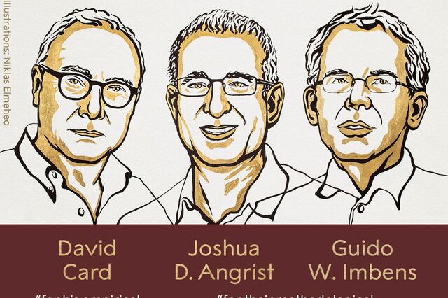 Nobel da Economia vai para David Card, Joshua D. Angrist e Guido W. Imbens