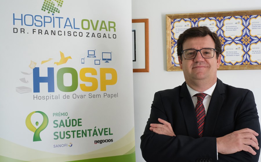 Luís Miguel Ferreira, presidente do conselho de administração do Hospital Dr. Francisco Zagalo, em Ovar.