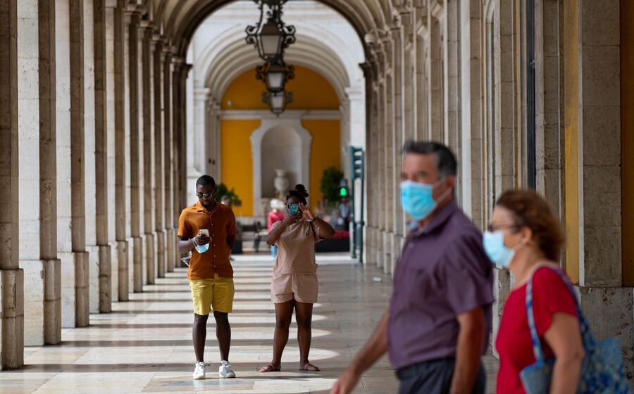 pessoas, praça do comércio