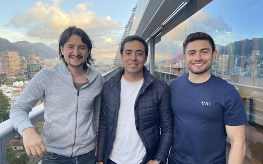 Luis Patt, Esteban Peñaloza e Carlos Guayara, fundadores da Trii