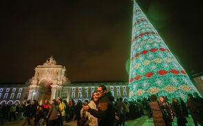 lisboa, terreiro do paço, praça do comércio, festejos fim de ano, natal
