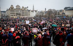 manif belgica cultura restricoes covid