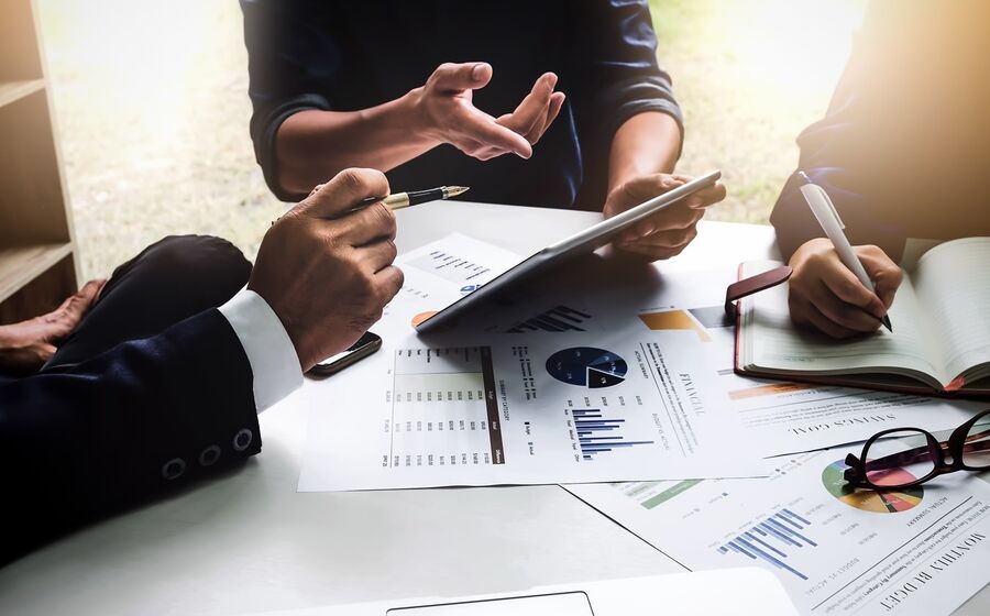empresas trabalhadores trabalho reunião
