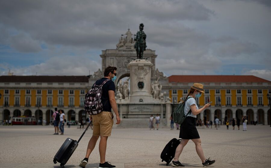 turismo, covid, lisboa, terreiro do paço 