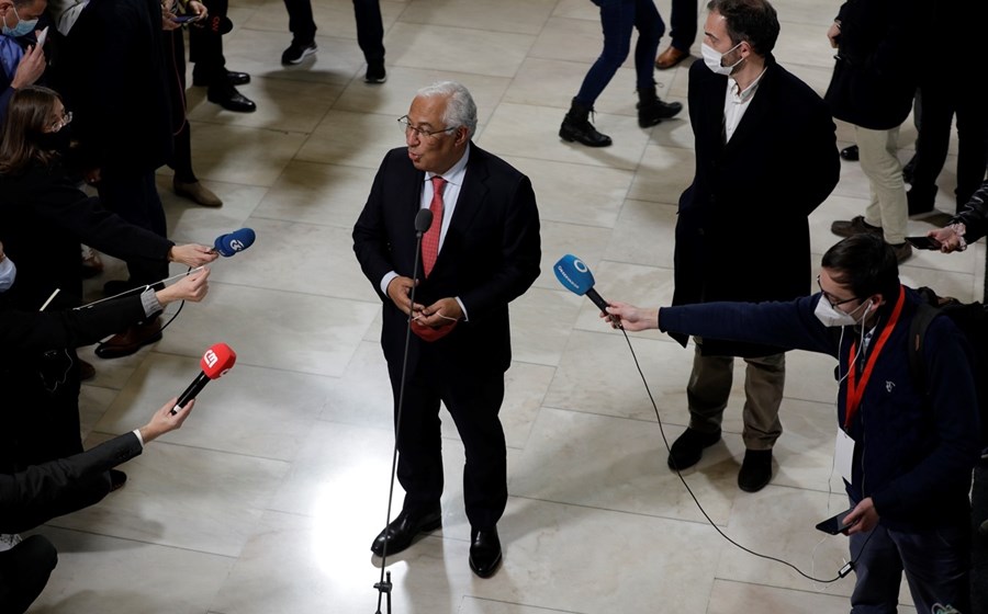 António Costa disse que “foi uma vitória da humildade” no discurso aos militantes no quartel-general do PS.