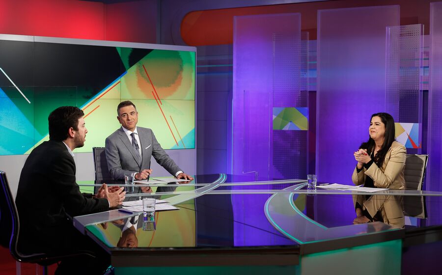Francisco Rodrigues dos Santos, Inês Sousa Real, debate legislativas