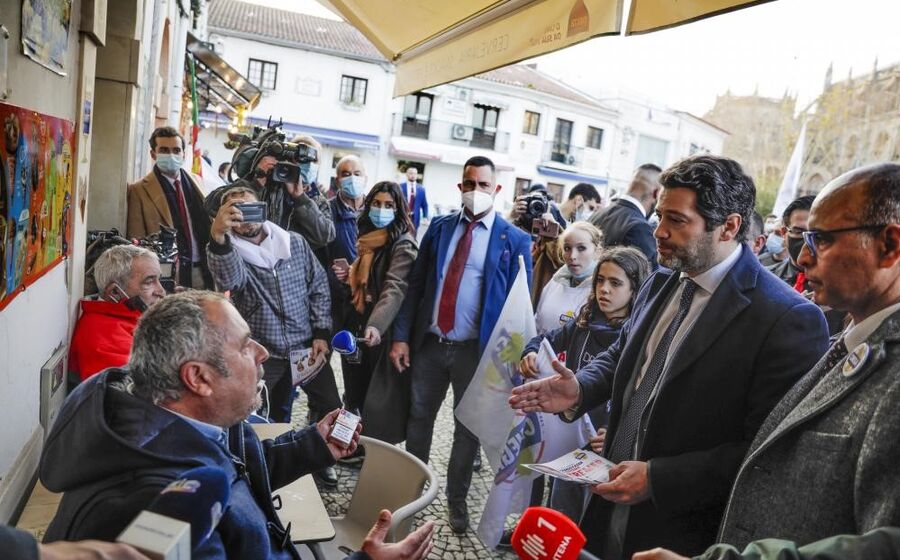 André Ventura, Chega, primeiro dia campanha, Batalha